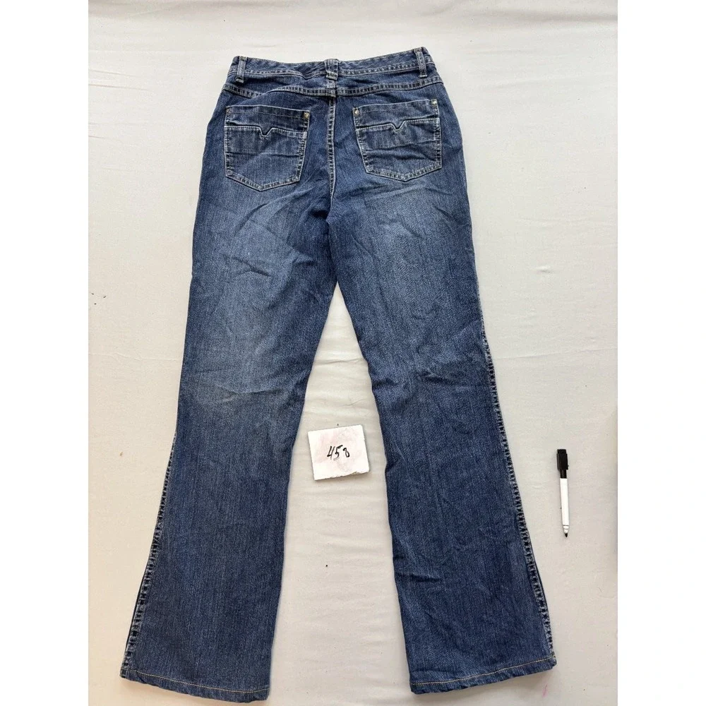 Akwa Jeans Womens Size 6 Blue Denim Mid Rise Bootcut Stretch Jeans Medium Wash